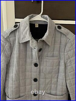 100% Authentic Burberry Quilted Artist Jacket size Small, Cotton NWOT