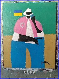 10 x 8 Ken Joslin African-American Art Keep The Faith Ukraine Political Painting