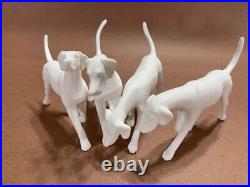 19 scale unpainted artist resin 4 HOUNDS with FOX