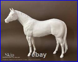 19 scale unpainted artist resin Quarter Horse, SKIP