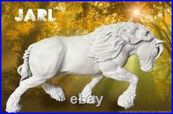 19 scale unpainted artist resin draft horse, JARL