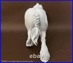 19 scale unpainted artist resin draft horse, JARL