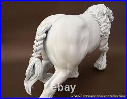 19 scale unpainted artist resin draft horse, JARL