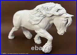 19 scale unpainted artist resin draft horse, JARL