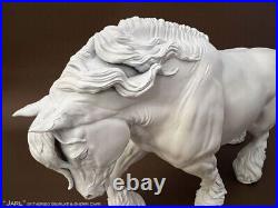 19 scale unpainted artist resin draft horse, JARL