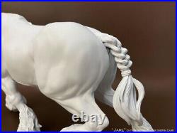 19 scale unpainted artist resin draft horse, JARL