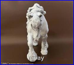 19 scale unpainted artist resin draft horse, JARL