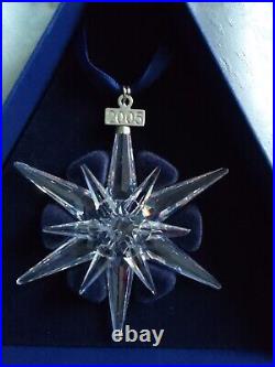 2005 Swarovski crystal Christmas star Annual Edition Ornament