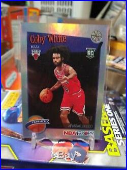 2019-20 NBA Hoops Coby White TRIBUTE ARTIST PROOF HOLO RC SSP #/25 BULLS