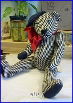 20 Houndstooth Artist Teddy Cathy Peterson 1985 Roosevelt Bear Co Vintage