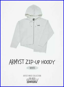 2rd PO BTS Jungkook White XL ARMYST Zip Up Hoody Artist Made Collection+PC&LOG