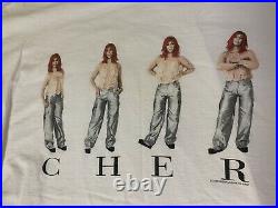 90s Vintage Cher Music Artist T shirt Tultex XL