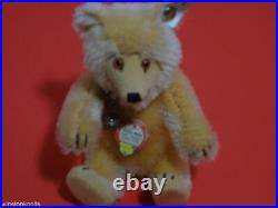 91 Steiff Teddy Baby Button White Tag 408113 #01639 Mohair 16cm 6fully Jointed