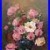 A3_size_vintage_floral_art_piece_on_board_pink_and_white_roses_in_a_blue_vase_01_asgq