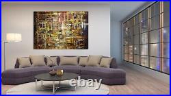 ABSTRACT PAINTINGS # MODERN ART WALL HAND PAINTED CANVAS DECOR OCCERO 70 x 51