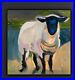 Abstract_Original_Oil_Painting_On_40x40cm_Canvas_Aboriginal_White_Sheep_Tiny_01_xq
