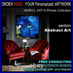 Abstract surrealism art painting contemporary landscape minimal black white gold