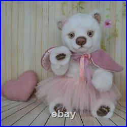 Amanda Teddy Bears polar baby gift, Realistic 8 in OOAK by Petelina Natalia