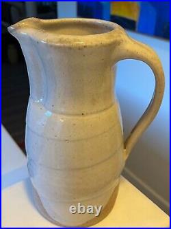 American or English Pitcher Unknown Artist Signed Studio Pottery