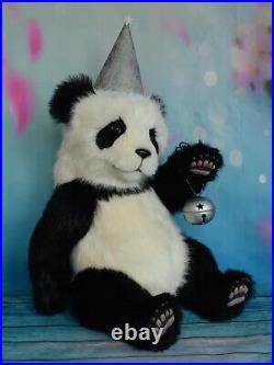 Anakin realistic panda christmas new year OOAK collectible toy gift 17 in OOAK