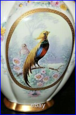 Antique Golden Pheasant Pickard Vase E. Challinor Artist Signed -1922 9