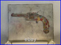 Antique Handgun? Oil Painting On a Canvas Modern Art Gallery
