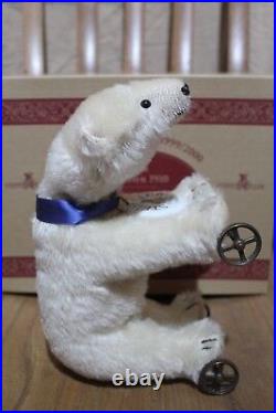 Artist Bear Steiff Club Polar Bear On Wheels 22 Tag 420177