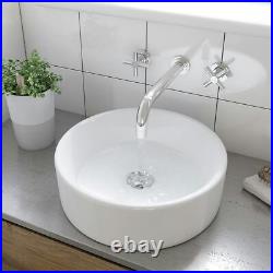 Artist Collection Wowee White countertop round basin 385mm with waste