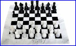 Artist Haat Black And White Chess Game Handmade Marble Chess Set