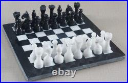 Artist Haat Black And White Marble Chess Game Handmade Marble Chess Set