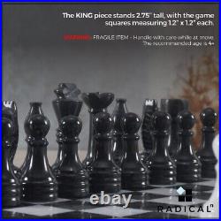 Artist Haat Black And White Marble Chess Game Handmade Marble Chess Set
