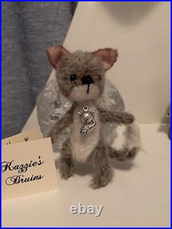 Artist Mohair Cat Designs By Kazziesbruins Creations With COA