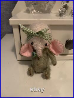 Artist Mohair Elephant Designs By Kazziesbruins Creations With COA