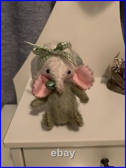 Artist Mohair Elephant Designs By Kazziesbruins Creations With COA