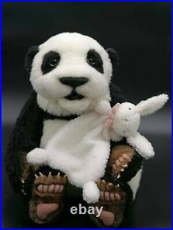 Artist One of a Kind Teddy bears'Yang' panda by Marlies Hofer