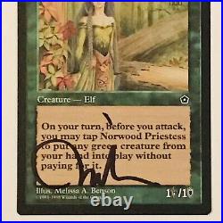 Artist Proof Norwood Priestess Ap Card Melissa Benson Signed Mtg Portal