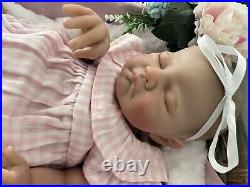 Artist Reborn Baby Lifelike Doll Elsie Sleeping Magnetic Dummy Bottle Newborn Uk