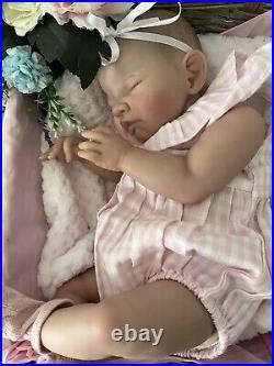 Artist Reborn Baby Lifelike Doll Elsie Sleeping Magnetic Dummy Bottle Newborn Uk