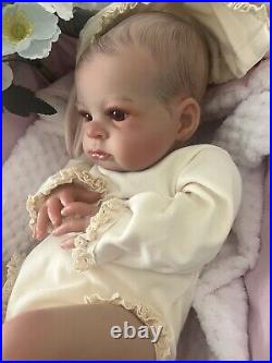 Artist Reborn Baby Lifelike Doll Lola Awake Magnetic Dummy Bottle Newborn Uk