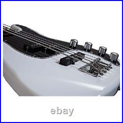 Artist Vintage Hybrid White Electric Bass Guitar