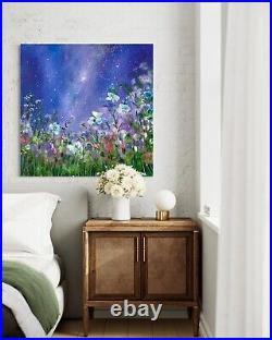 Auroral Spring In Amethyst Starlight Floral Oil Painting J TAYLOR