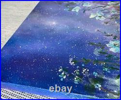 Auroral Spring In Amethyst Starlight Floral Oil Painting J TAYLOR