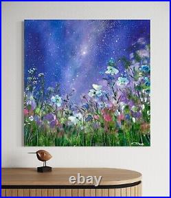 Auroral Spring In Amethyst Starlight Floral Oil Painting J TAYLOR