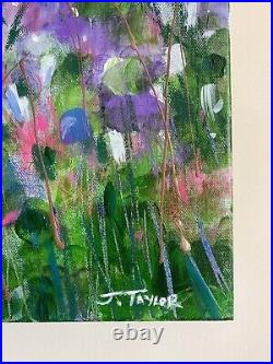 Auroral Spring In Amethyst Starlight Floral Oil Painting J TAYLOR