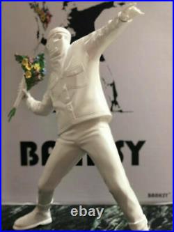 BANKSY FLOWER BOMBER Ceramics Statue Graffiti Artist Sculpture Figure Model 14in