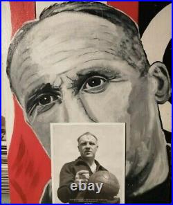 BILL SHANKLY LIVERPOOL MANAGER ORIGINAL ARTWORK IN OILS BY UNKNOWN ARTIST 1970s BILL SHANKLY LIVERPOOL MANAGER ORIGINAL ARTWORK IN OILS BY UNKNOWN ARTIST 1970s