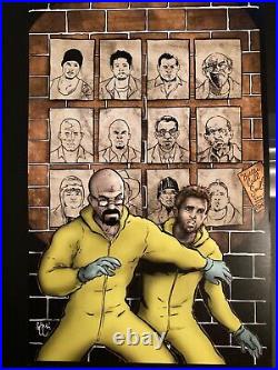 BREAKING BAD WALTER WHITE JESSE McJunkin 11x17 Original Art + Print DISCOUNTED