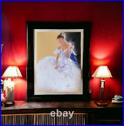 Ballet dancer 233, Original Painting by Susana Zarate, ballerina, unframed