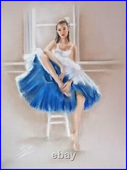 Ballet dancer 53, OriginalPainting, by Susana Zarate, ballet dancer