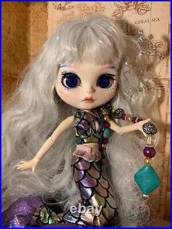 Beautiful Blythe'Pearl' custom Made Little Mermaid fantasy BJD style Ooak Doll